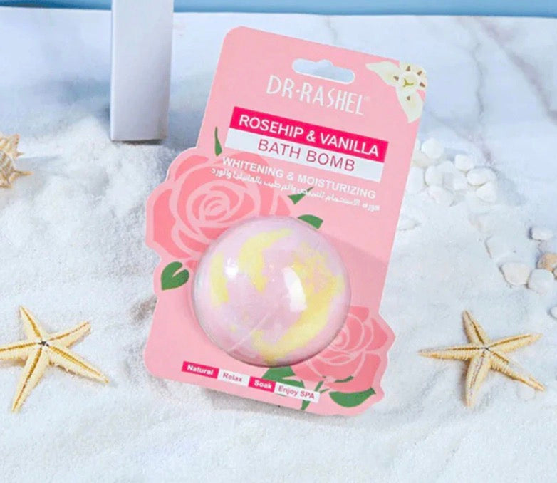 Dr. Rachel Rosehip & vanilla bath bomb.