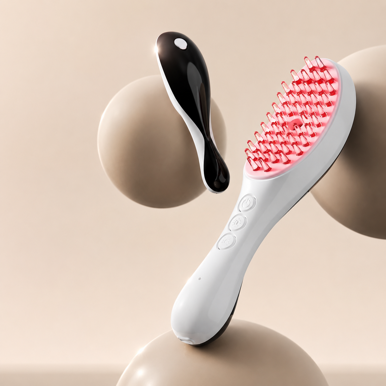 LED Red & Blue Light Hair Therapy Scalp Massager