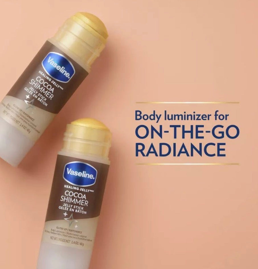 Vaseline cocoa shimmer jelly stick.