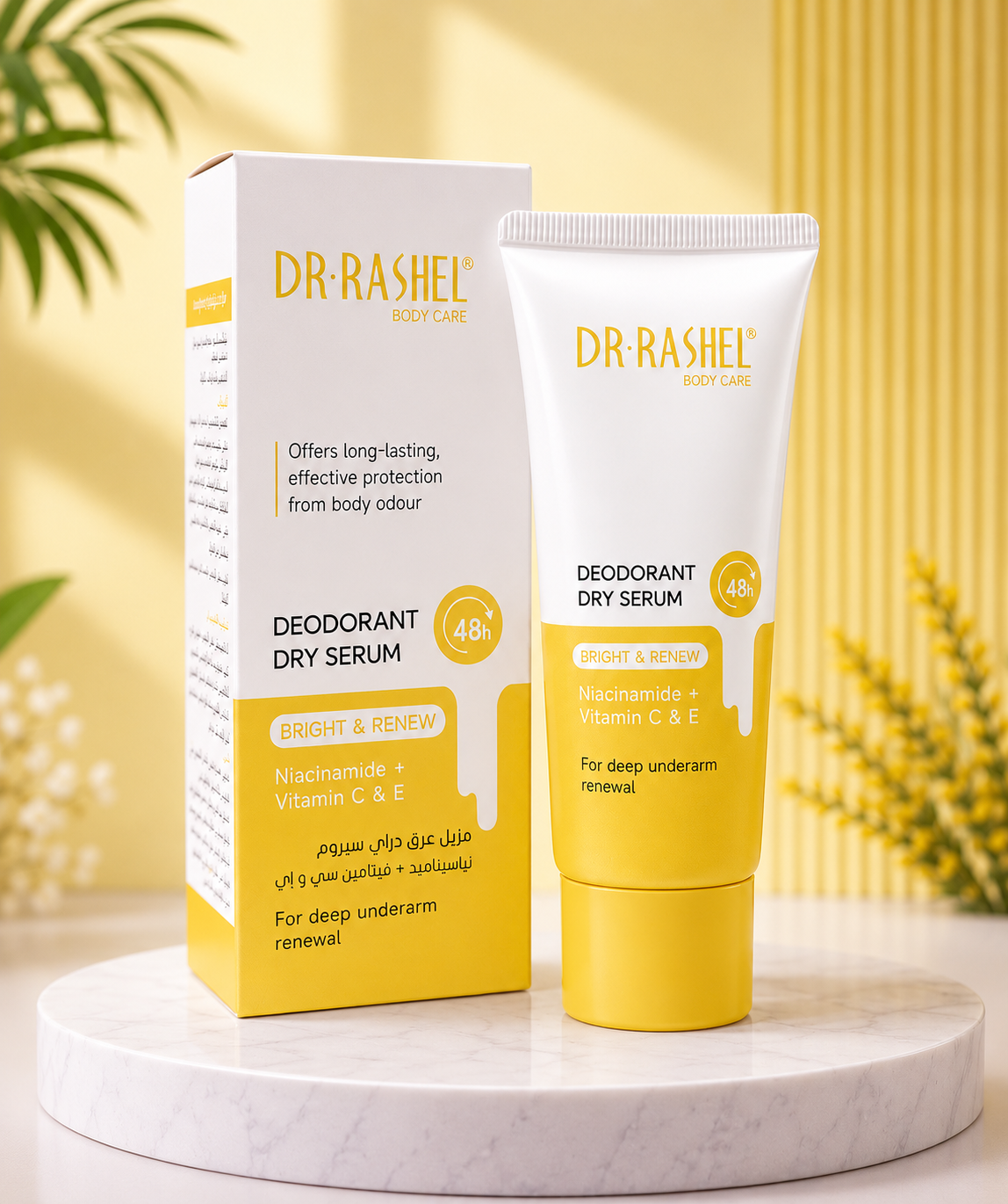 Dr. Rashel Bright & Renew deodorant serum.
