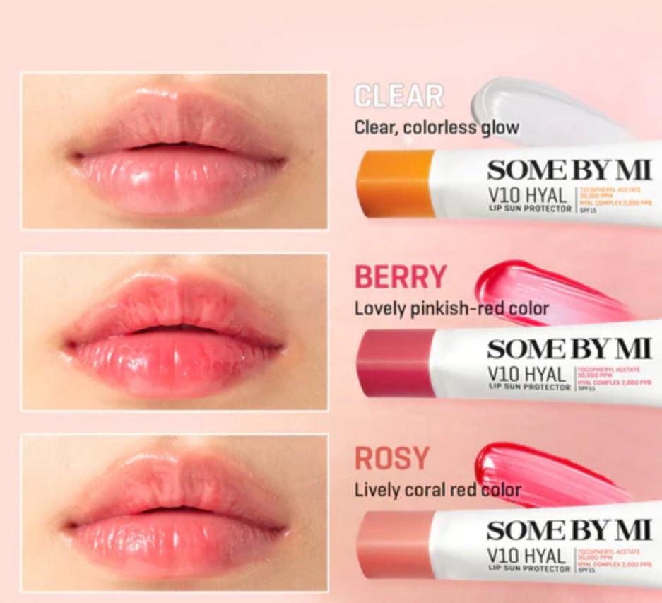 Some by Mi V10 Hyal Lip Sun Protector SPF15 -Berry
