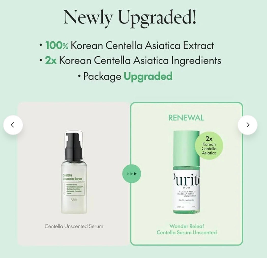 Purito Wonder Releaf Centella Serum Unscented 60m