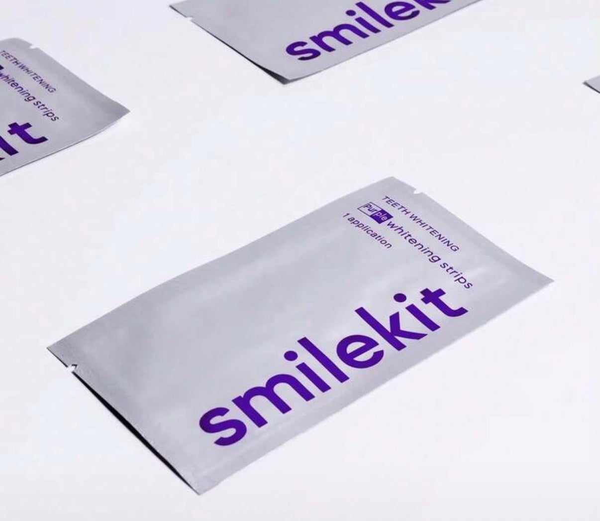 SmileKit Purple Whitening Strips 14 Strips | Advanced Color Correction Teeth Whitening