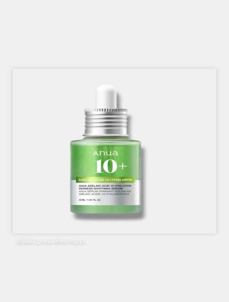 ANUA AZELAIC ACID 10 HYALURON REDNESS SOOTHING SERUM