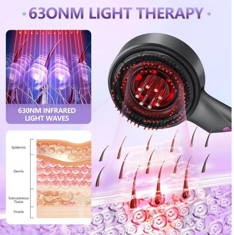 3-in-1 Electric Hair Oil Applicator & Scalp Massager Brush
