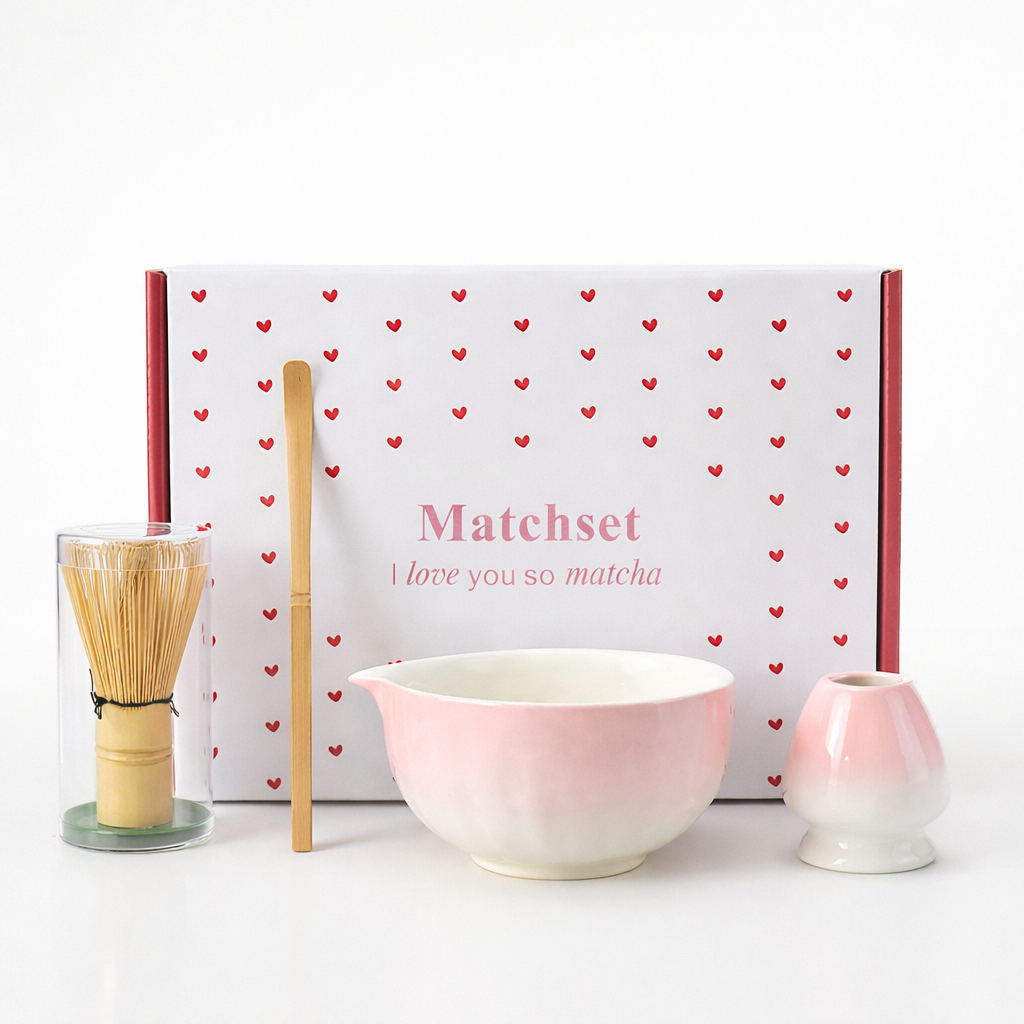 Pink cloud Matcha ceremony set.