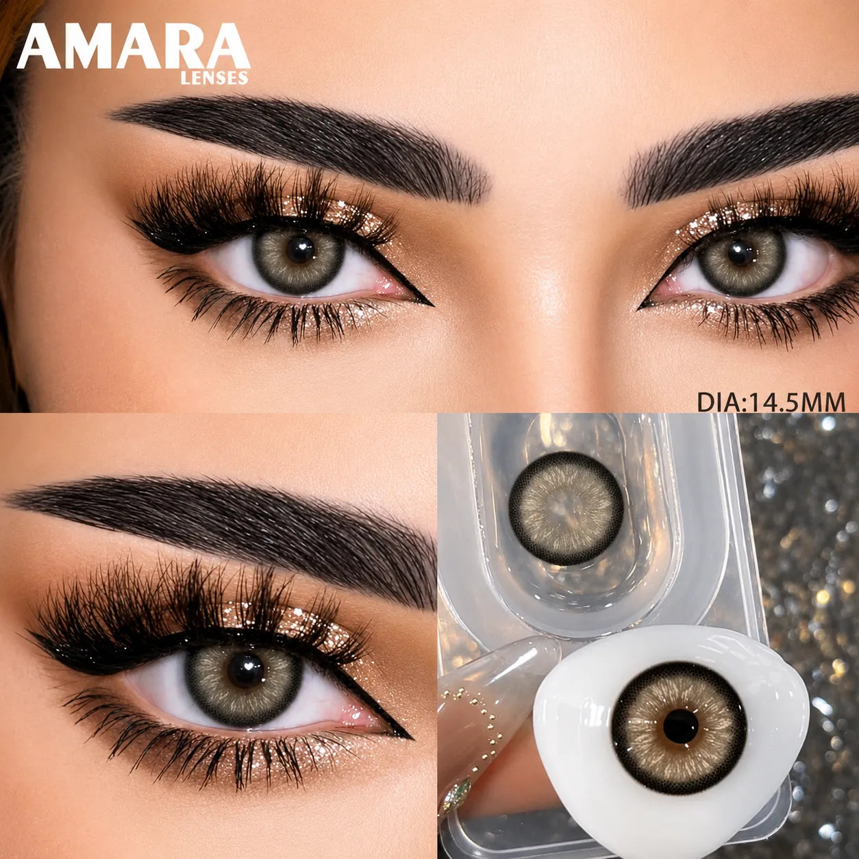 Amara Swan Grey Annual Contact Lenses (yearly)