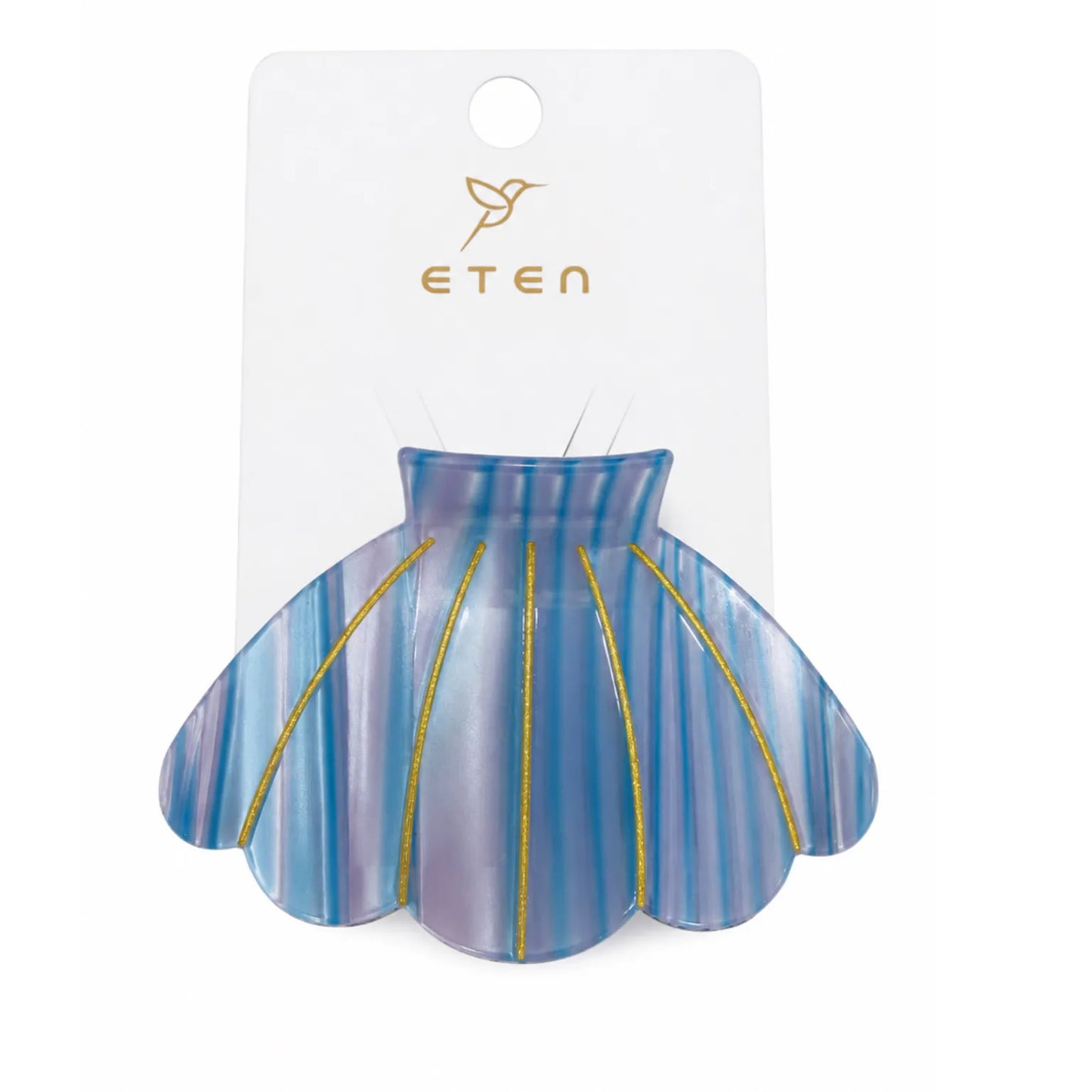 ETEN Blue Seashell Hair Claw Clip