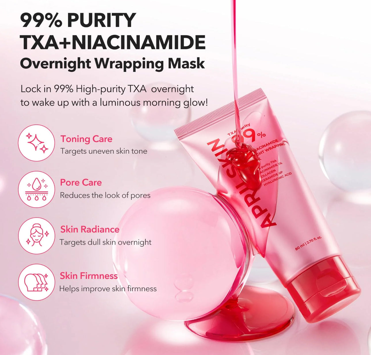 APRIL SKIN TXA NIACINAMIDE 99 NIGHT WRAPPING MASK