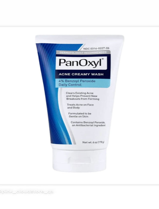 Panoxyl acne creamy wash benzoyl peroxide 4% daily control