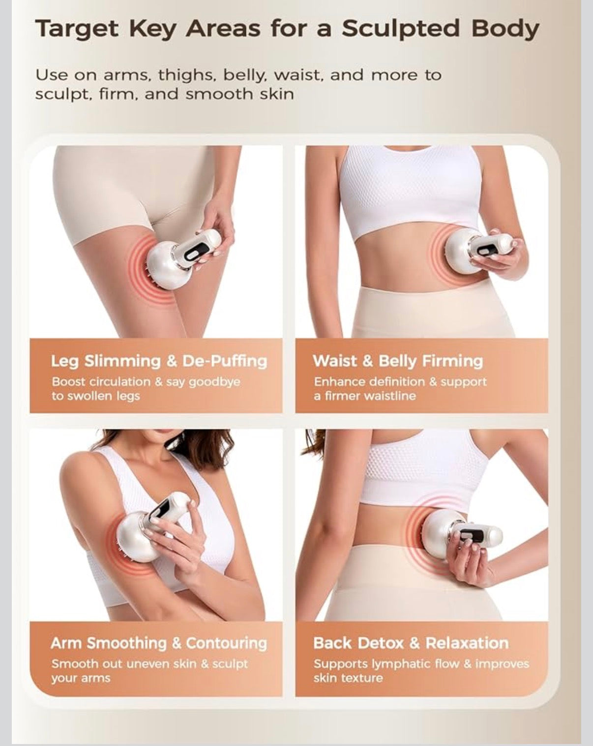 Electric Sculpting, Anti-Cellulite & Lymphatic Drainage Massager