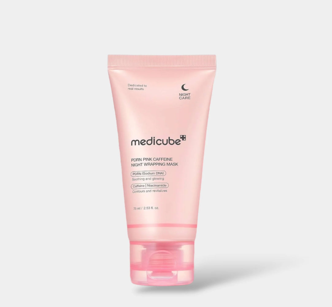 MEDICUBE PDRN PINK CAFFEINE NIGHT WRAPPING MASK