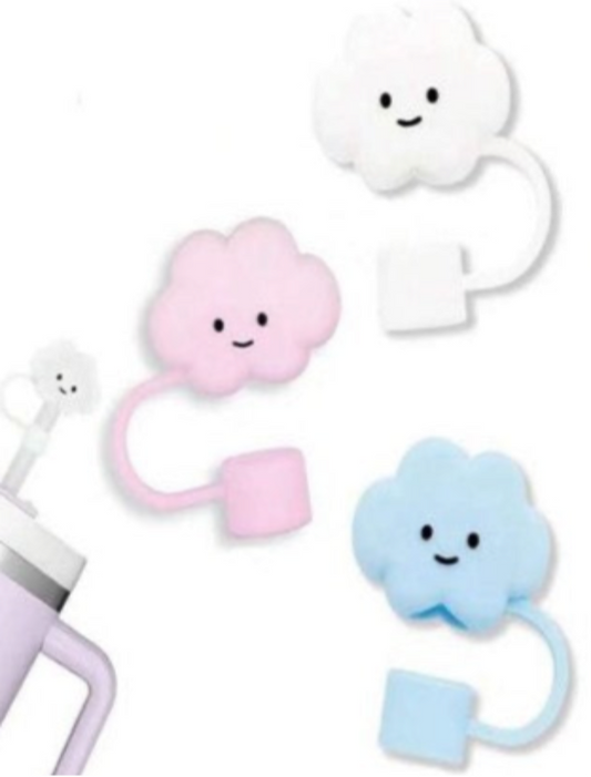 Mini cloud straw cover (3pcs)