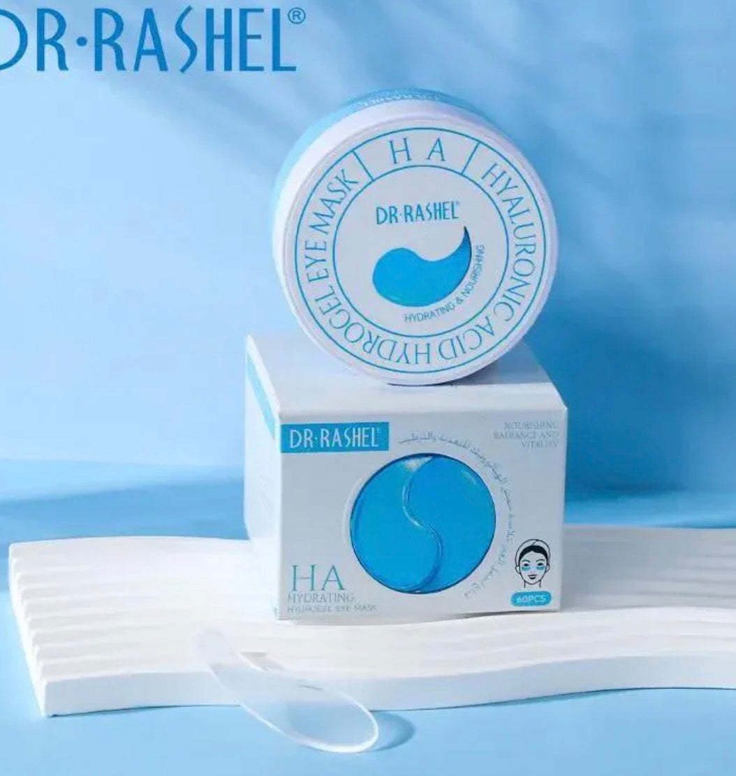 Dr.Rashel Hyaluronic Acid Hydrogel Eye Mask – Hydrating & Brightening Under Eye Patches (60PCS)