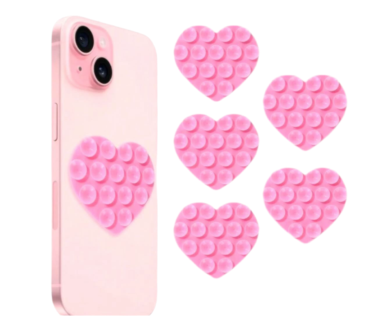 OCTOBUDDY HEART SHAPE PHONE GRIP.