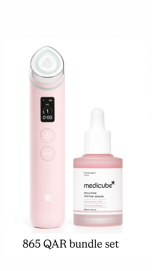 Medicube Age-R Device + Pore Care Pink Peptide Serum Set