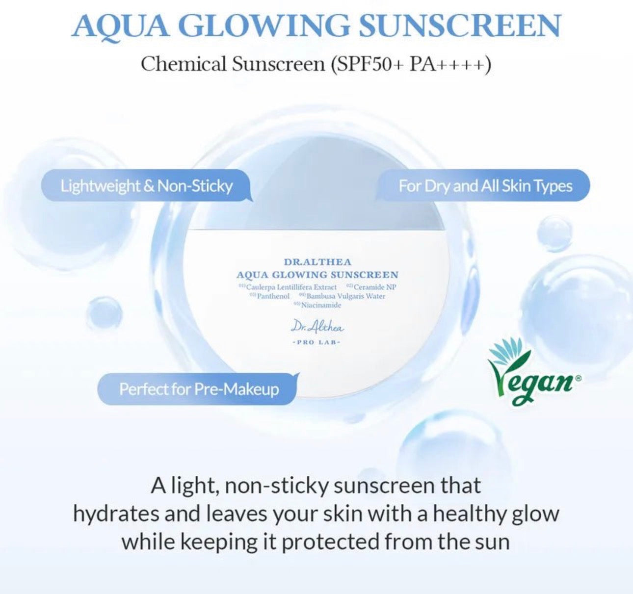 Dr. Althea aqua glowing sunscreen 45ml
