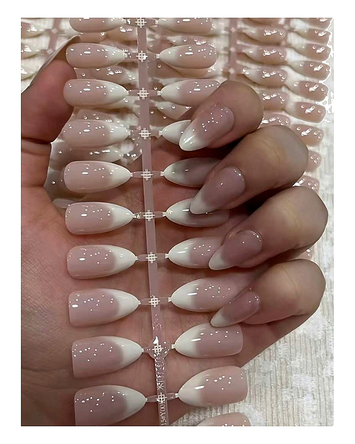 5 Pairs Set Luxury Glossy French Press-On Nails