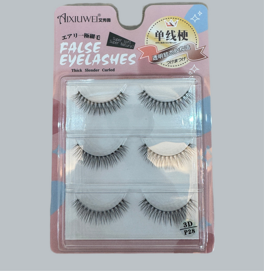 Stick on eye lashes