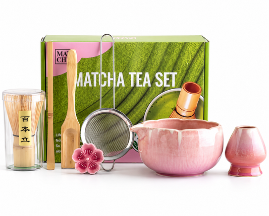 Blush Peony Matcha Tea Set
