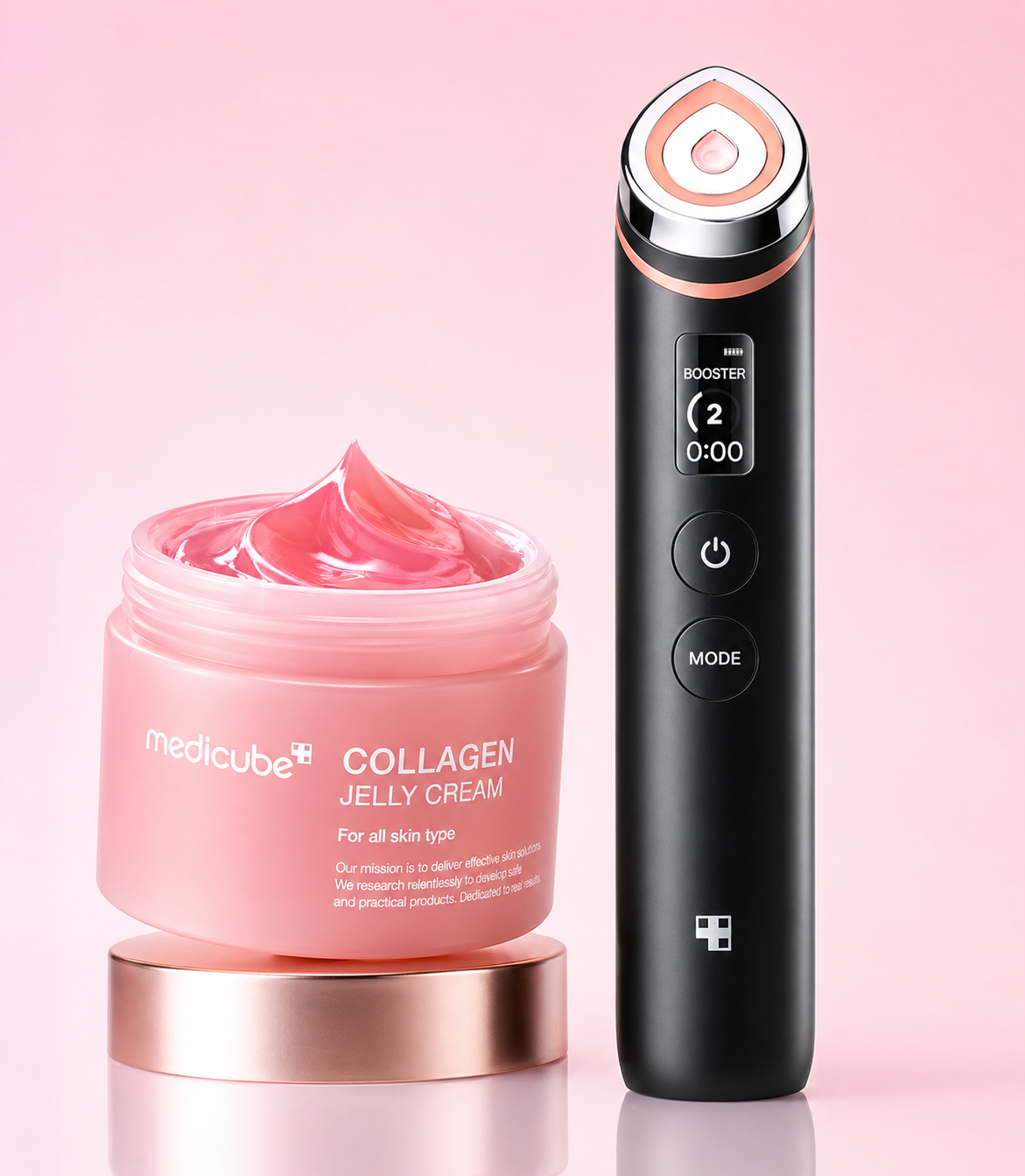 Medicube Booster Pro Age-R + Collagen Jelly Cream 100ml Set
