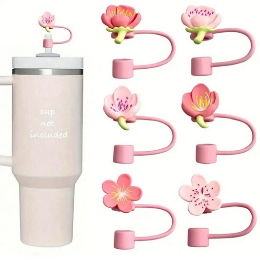 Cherry blossom straw cover 3 pcs