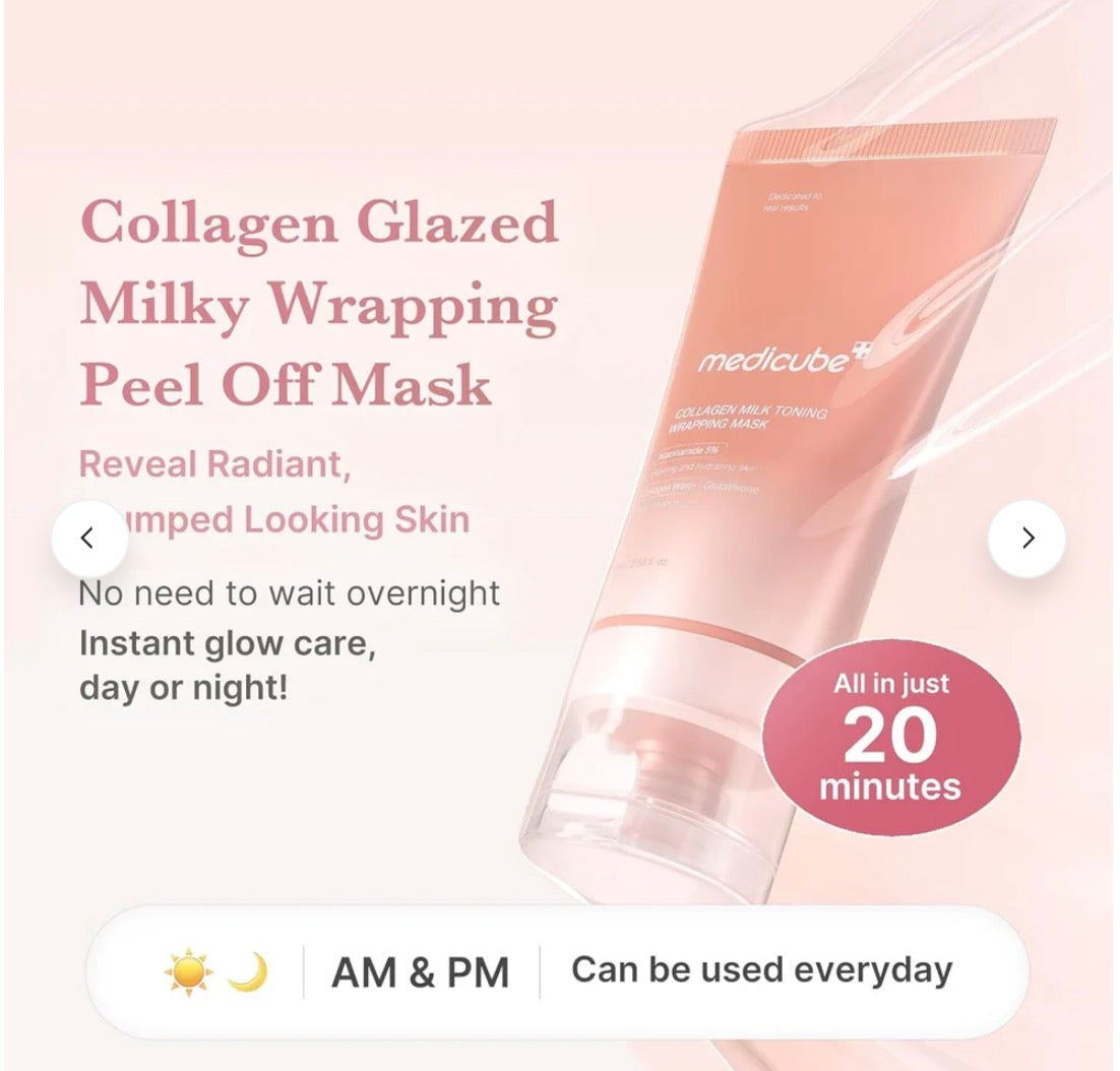 Medicube Collagen Milk Toning Wrapping Mask 75ml
