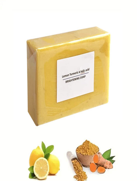 Handmade Cold pressed Kojic acid, turmeric & lemon soap