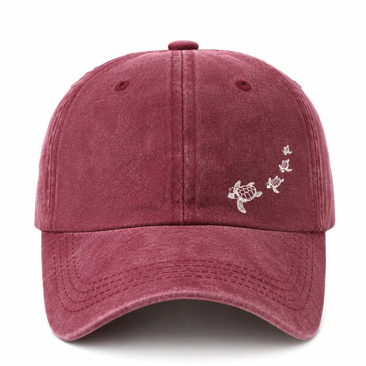 Sea Turtle Embroidered Baseball Cap