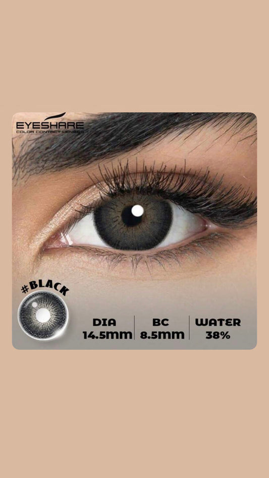 Eyeshare Alps-Black Yearly Contact Lenses- One year