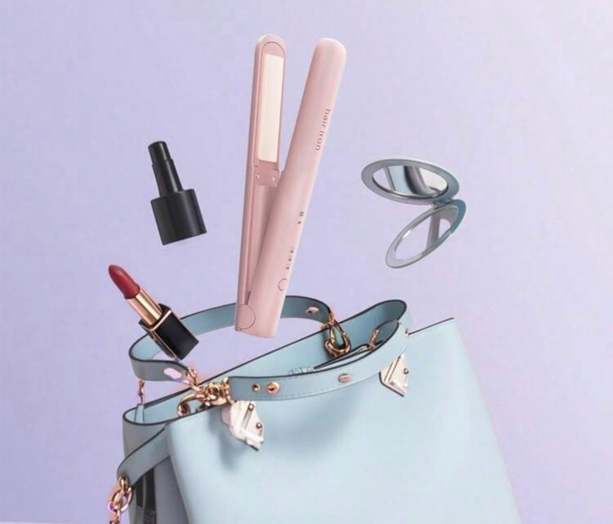 Hyundai Pink travel Hair Straightener