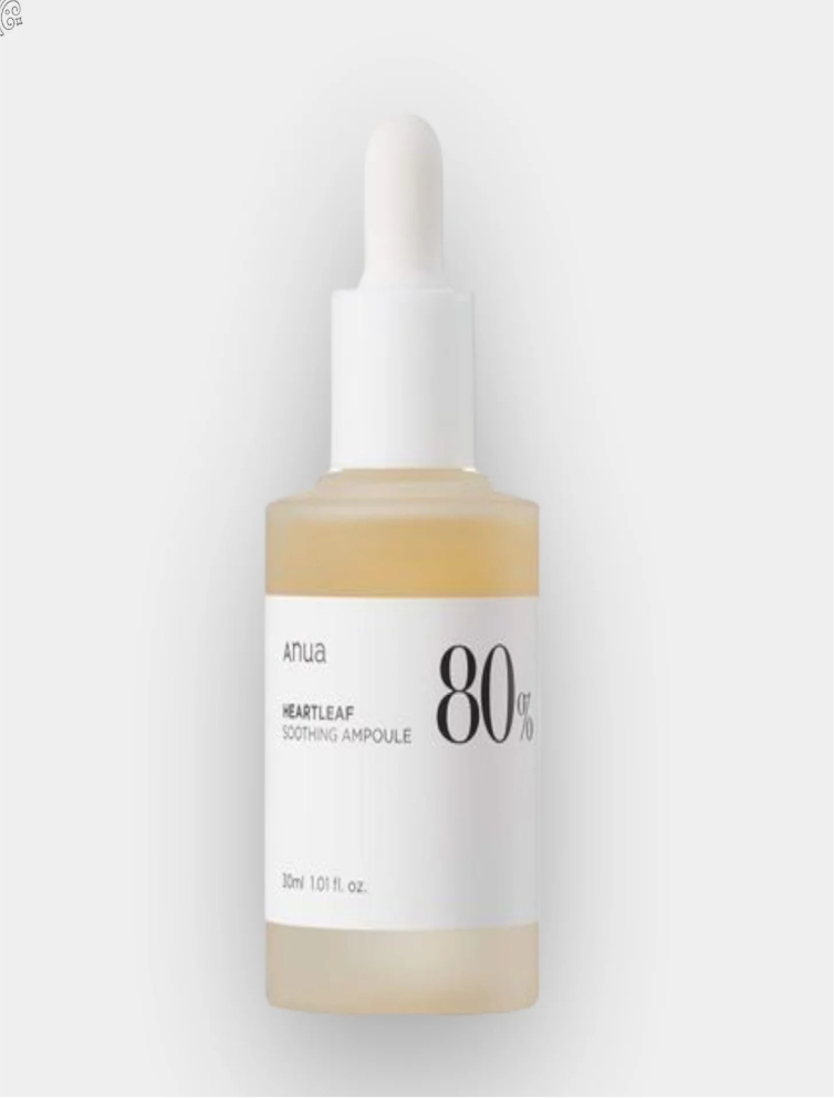 ANUA HEARTLEAF 80% AMPOULE 30ML أنوا هارت ليف 80٪ أمبولة