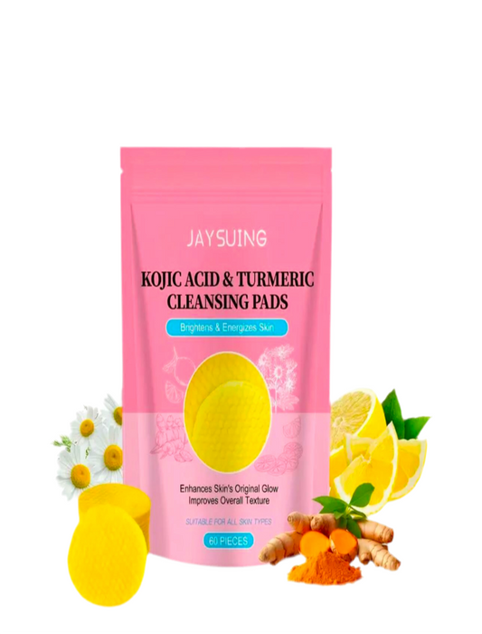 Kojic acid, turmeric & lemon cleansing pads