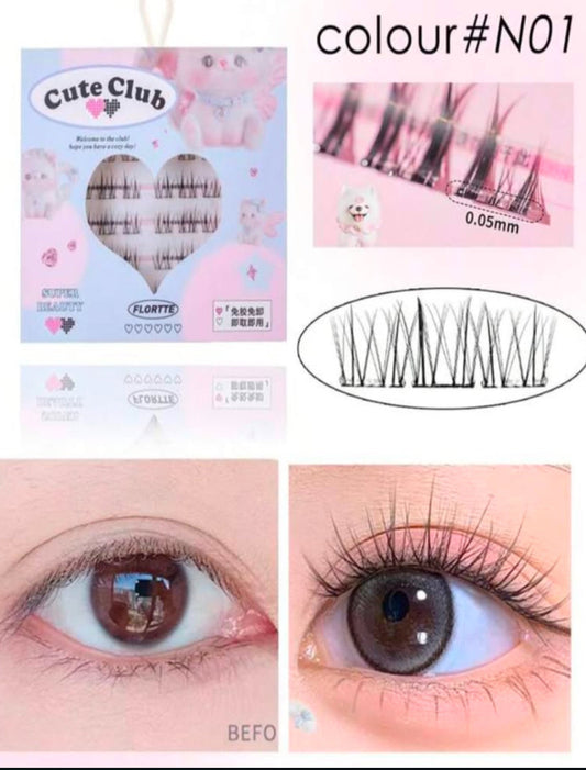 Flortee glue free eye lashes