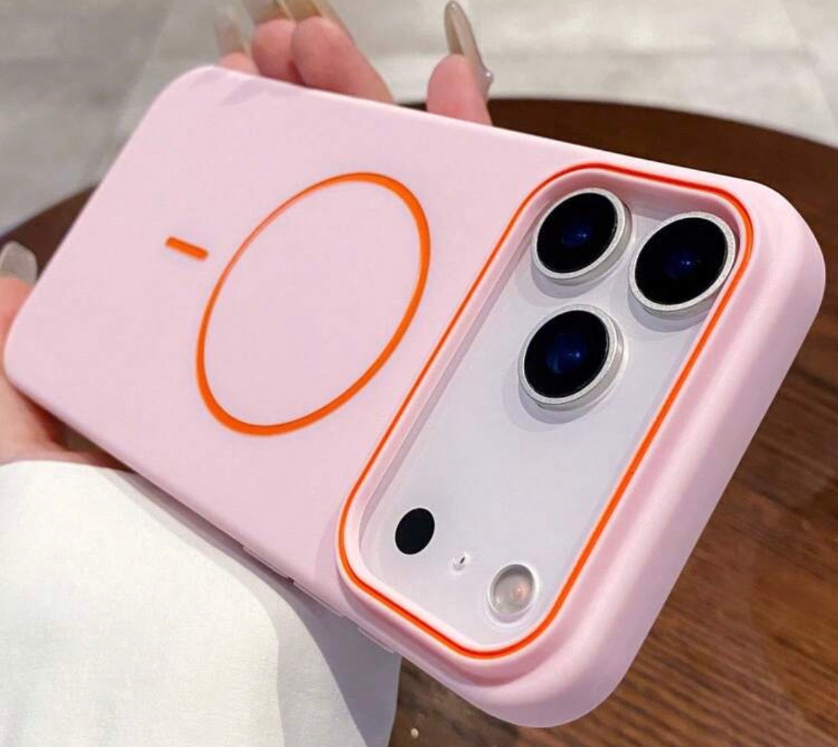 iPhone Soft Matte MagSafe Silicone Case – Baby Pink ( 17 pro)