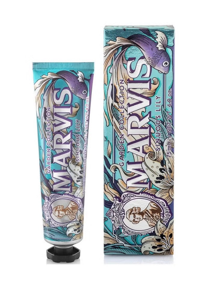 Marvis Sinuous Lily Toothpaste – Garden Collection Luxury Mint Toothpaste 75ml