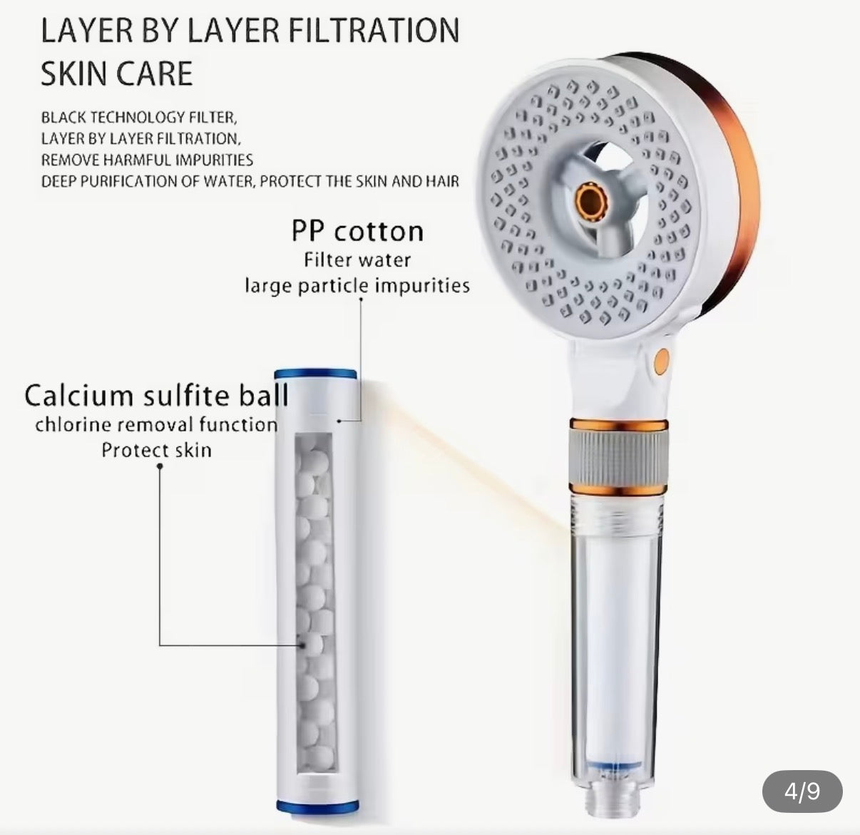Beauty Booster Filtered Shower Head – Multi-Mode Purifying Shower Head
