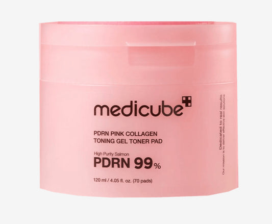 MEDICUBE PDRN PINK COLLAGEN TONING GEL TONER PAD (70 PADS)