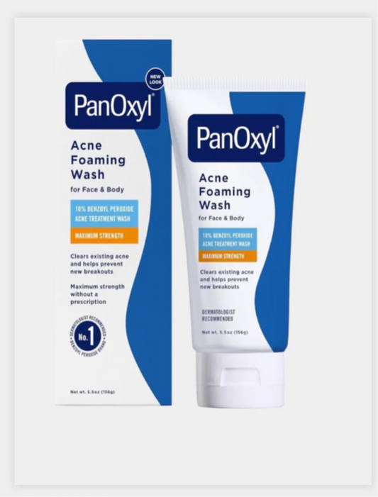Panoxyl acne foaming wash benzoyl peroxide 10% maximum strength