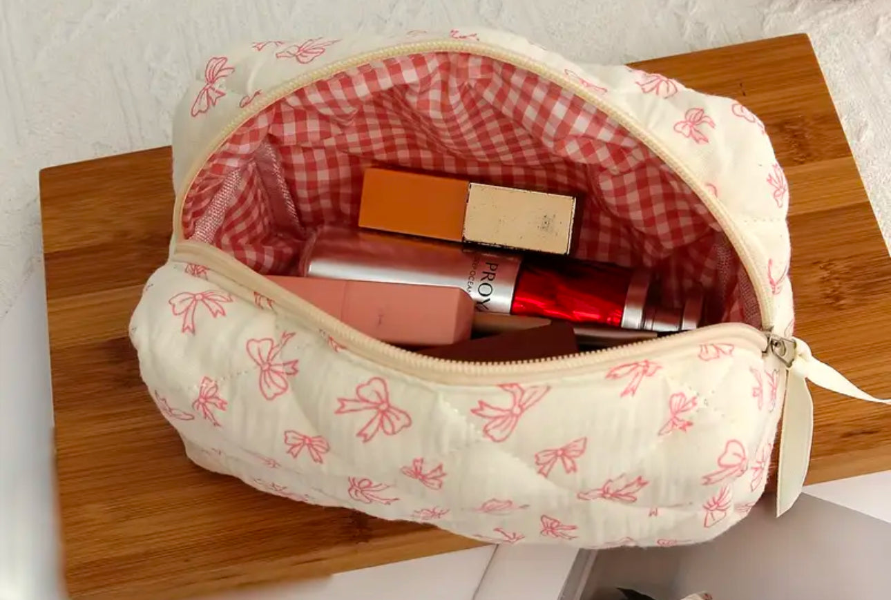Little bow Make up bag