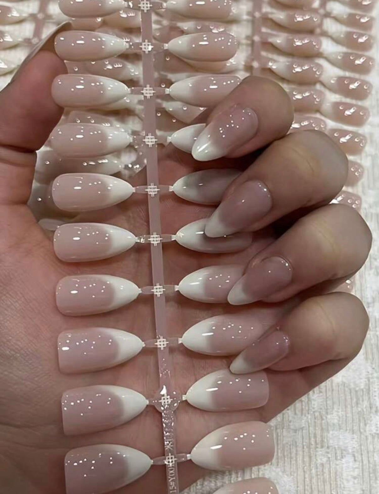 5 Pairs Set Luxury Glossy French Press-On Nails