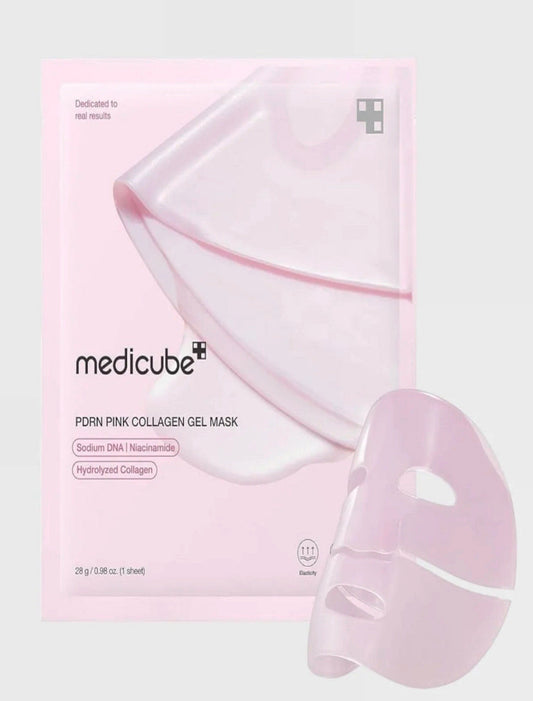 MEDICUBE PDRN PINK COLLAGEN GEL MASK (1 SHEET) قناع جل الكولاجين الوردي ميديكوب PDRN