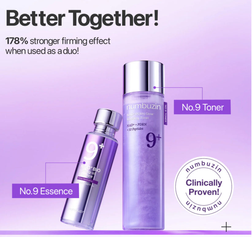 Numbuzin No.9 NAD+ PDRN glow boosting toner