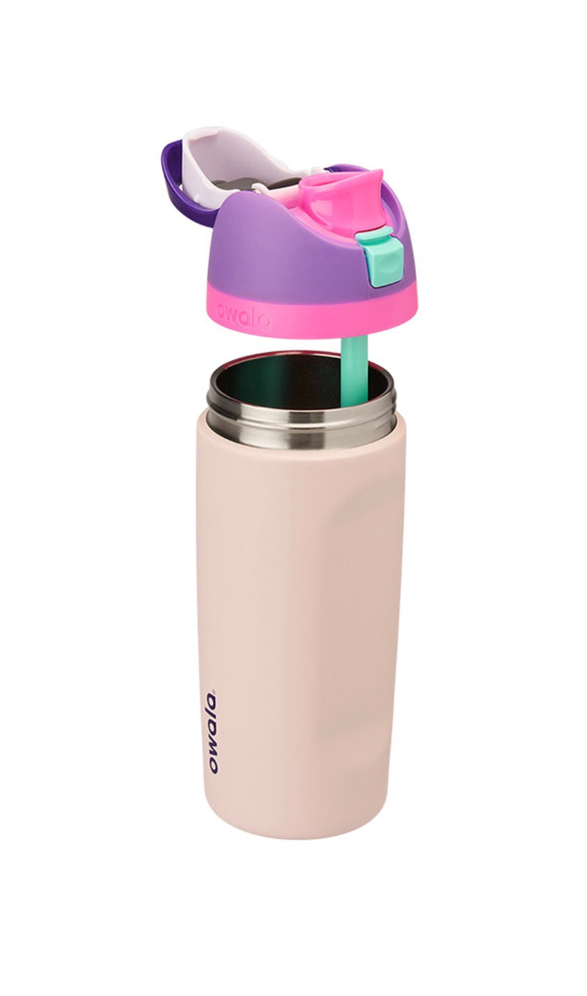 Owala Kids' Bunny Business FreeSip Water Bottle, 470ml