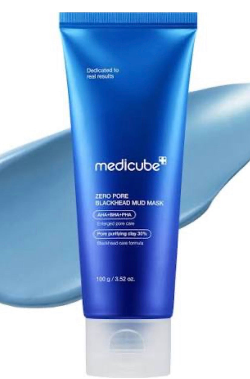 Medicube zero pore blackhead mud mask.