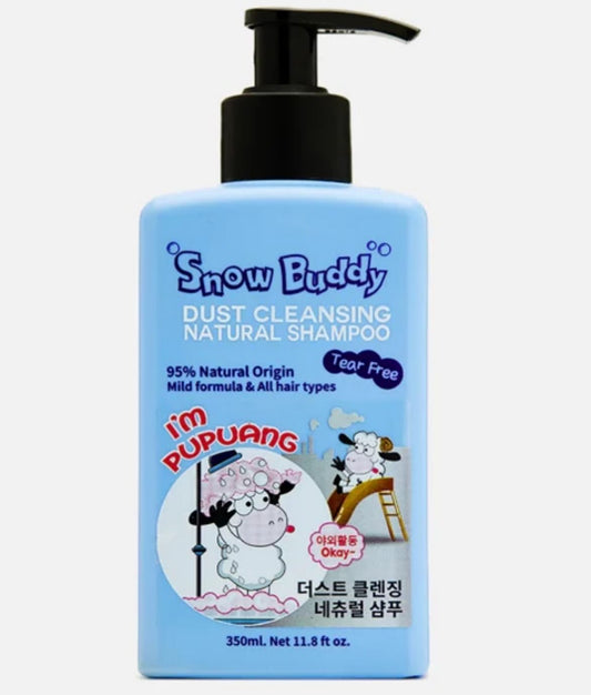 SNOW BUDDY dust cleansing natural kids shampoo. 95% natural origin. Tear free.