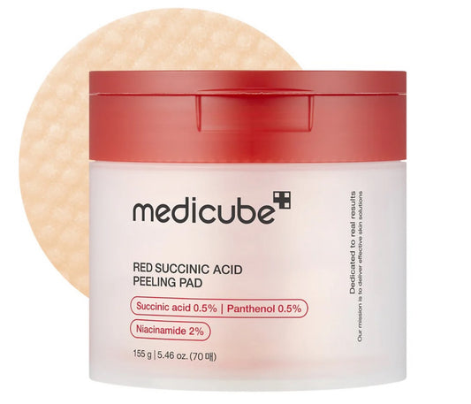 MEDICUBE Red Succinic Acid Panthenol Pads.