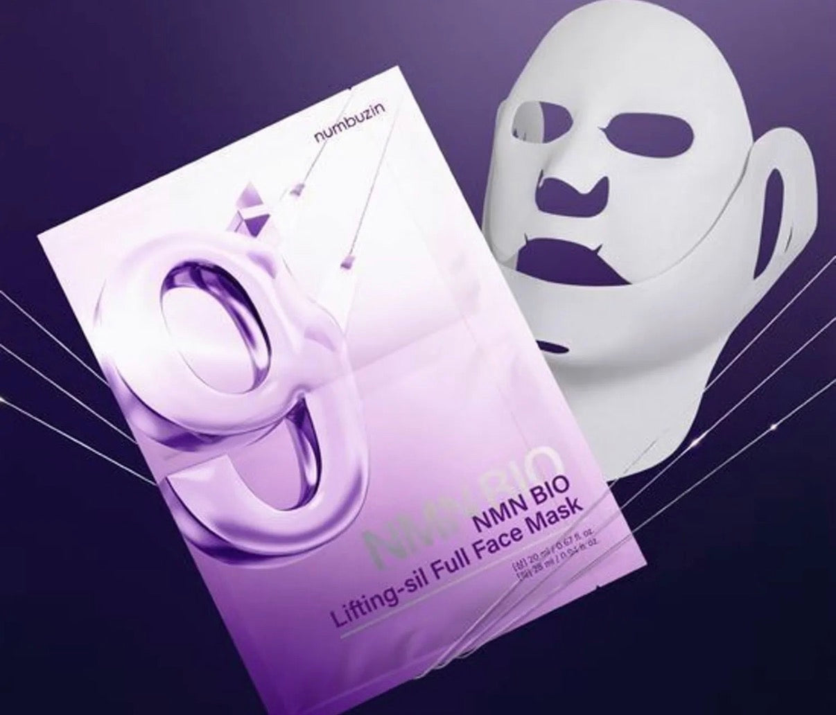 Numbuzin No.9 NAD bio lifting full cover facial mask (1 mask)