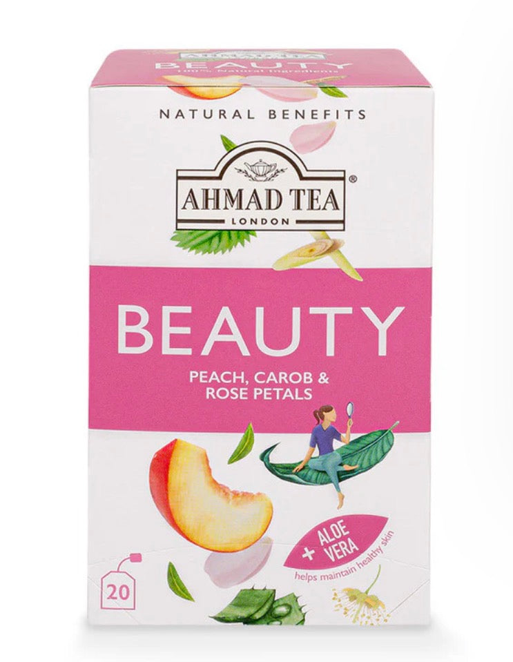 Ahmad Peach, Carob & Rose Petals "Beauty" Tea.