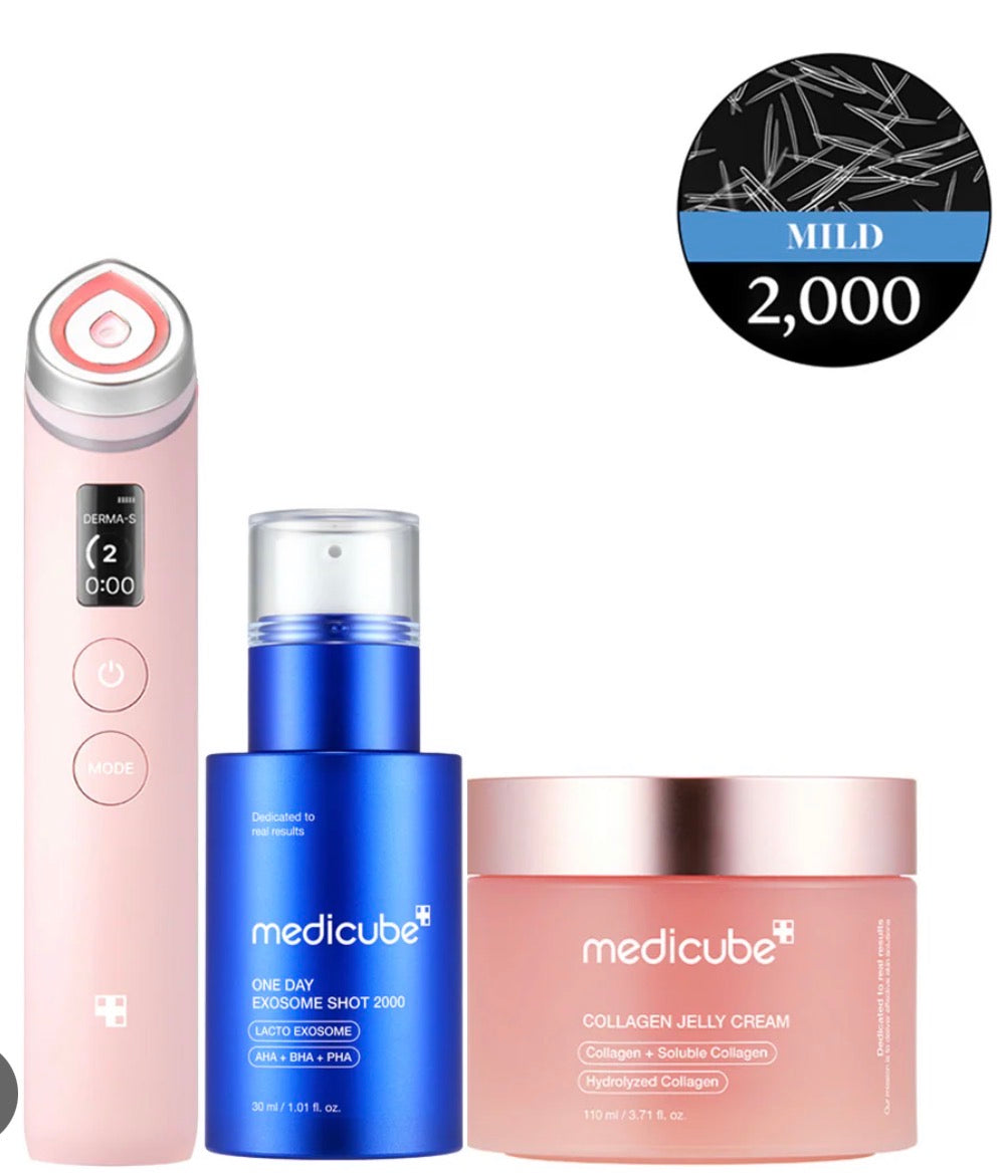 Medicube Age-R Booster Pro Set – Exosome Shot 2000 Serum + Collagen Jelly Cream